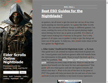 Tablet Screenshot of esonightblade.com